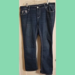 Love Indigo Women's Plus Denim Jeans 16